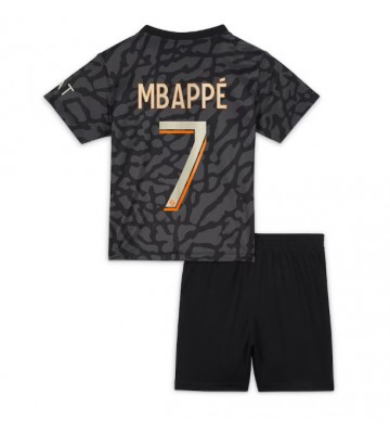 Maillot de foot Paris Saint-Germain Kylian Mbappe #7 Troisième enfant 2023-24 Manches Courte (+ pantalon court)